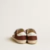 Old School Junior in bordeaux glitterato con stella e linguetta sul tallone in pelle