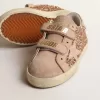 Old School Junior in rosa pesca glitterato con stella in pelle scamosciata rosa Old School Junior in rosa pesca glitterato con stella in pelle scamosciata rosa