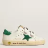Old School Teen con stella in pelle scamosciata verde e linguetta sul tallone