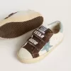 Old School Young in nappa con stella in pelle scamosciata azzurra e inserti in pelle scamosciata marrone Old School Young in nappa con stella in pelle scamosciata azzurra e inserti in pelle scamosciata marrone