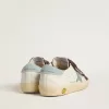 Old School Young in nappa con stella in pelle scamosciata azzurra e inserti in pelle scamosciata marrone Old School Young in nappa con stella in pelle scamosciata azzurra e inserti in pelle scamosciata marrone