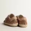 Old School Young in rosa pesca glitterato con stella in pelle scamosciata rosa Old School Young in rosa pesca glitterato con stella in pelle scamosciata rosa