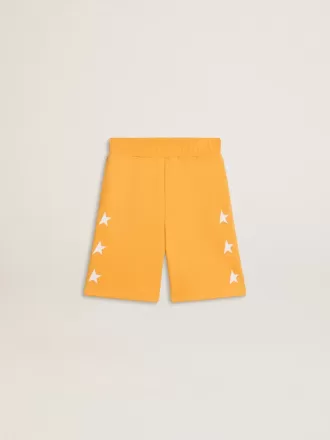 Pantaloncini da bambino giallo senape