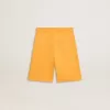 Pantaloncini da bambino giallo senape