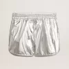 Pantaloncini da corsa da uomo in tessuto argento Pantaloncini da corsa da uomo in tessuto argento