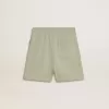 Pantaloncini verde chiaro con stella bianca Pantaloncini verde chiaro con stella bianca