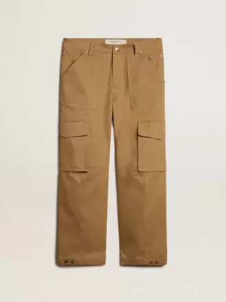 Pantaloni cargo beige kaki