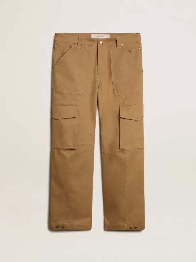 Pantaloni cargo beige kaki Pantaloni cargo beige kaki