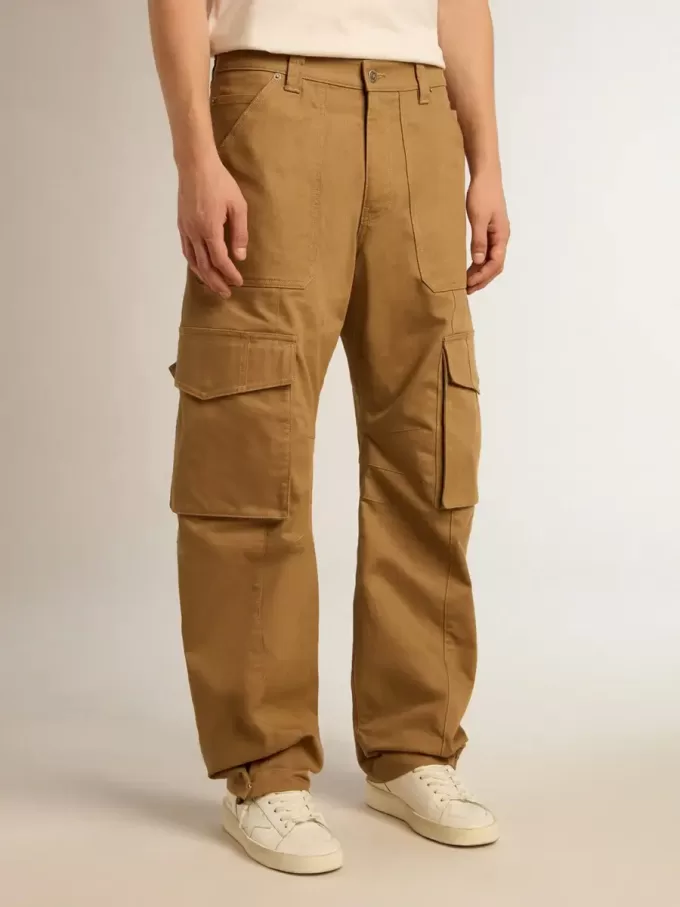 Pantaloni cargo beige kaki Pantaloni cargo beige kaki