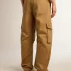 Pantaloni cargo beige kaki Pantaloni cargo beige kaki
