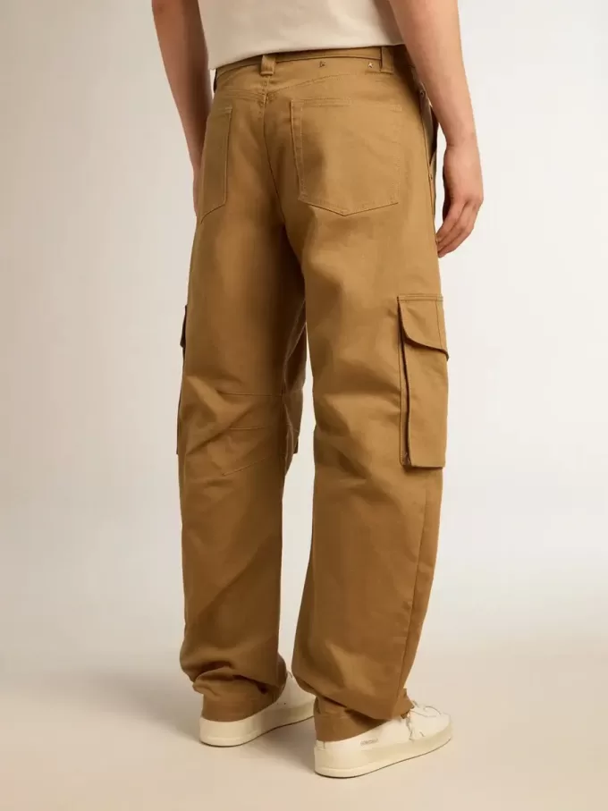 Pantaloni cargo beige kaki Pantaloni cargo beige kaki