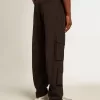Pantaloni cargo in nylon ripstop nero