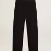 Pantaloni cargo in nylon ripstop nero