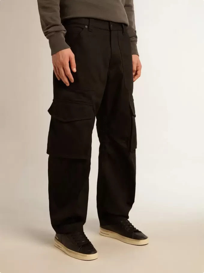 Pantaloni cargo neri Pantaloni cargo neri