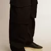Pantaloni cargo neri Pantaloni cargo neri