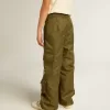 Pantaloni cargo per bambini in verde militare