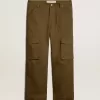 Pantaloni cargo verde oliva Pantaloni cargo verde oliva