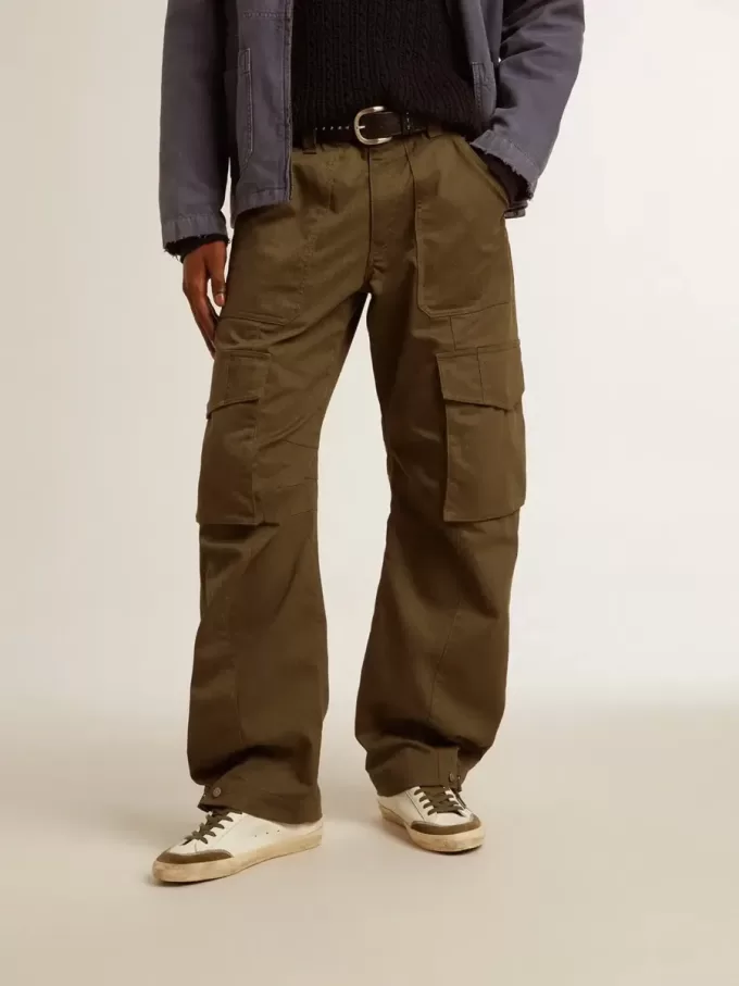 Pantaloni cargo verde oliva Pantaloni cargo verde oliva