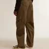 Pantaloni cargo verde oliva Pantaloni cargo verde oliva