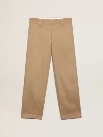 Pantaloni chino beige kaki Golden Collection Pantaloni chino beige kaki Golden Collection
