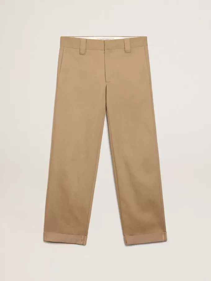 Pantaloni chino beige kaki Golden Collection Pantaloni chino beige kaki Golden Collection