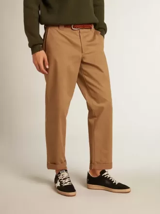 Pantaloni chino beige kaki Golden Collection Pantaloni chino beige kaki Golden Collection
