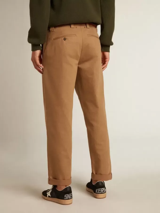 Pantaloni chino beige kaki Golden Collection Pantaloni chino beige kaki Golden Collection