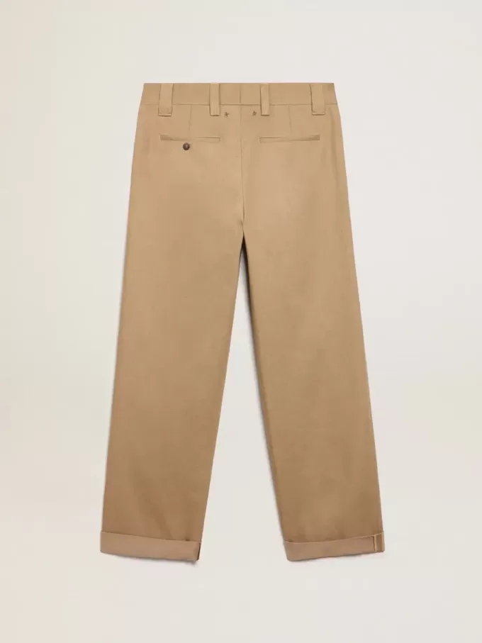 Pantaloni chino beige kaki Golden Collection Pantaloni chino beige kaki Golden Collection