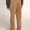 Pantaloni chino da bambino in cotone color caramello