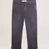 Pantaloni chino da uomo blu con effetto vissuto Pantaloni chino da uomo blu con effetto vissuto