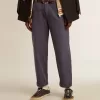 Pantaloni chino da uomo blu con effetto vissuto Pantaloni chino da uomo blu con effetto vissuto