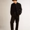 Pantaloni chino da uomo in cotone nero Pantaloni chino da uomo in cotone nero