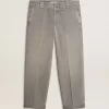 Pantaloni chino in cotone grigio Pantaloni chino in cotone grigio
