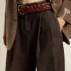 Pantaloni da donna in cotone con lavaggio medio Pantaloni da donna in cotone con lavaggio medio