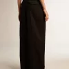 Pantaloni da donna in gabardine di lana neri Pantaloni da donna in gabardine di lana neri
