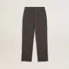 Pantaloni da jogging per bambini verde militare con ricami Pantaloni da jogging per bambini verde militare con ricami