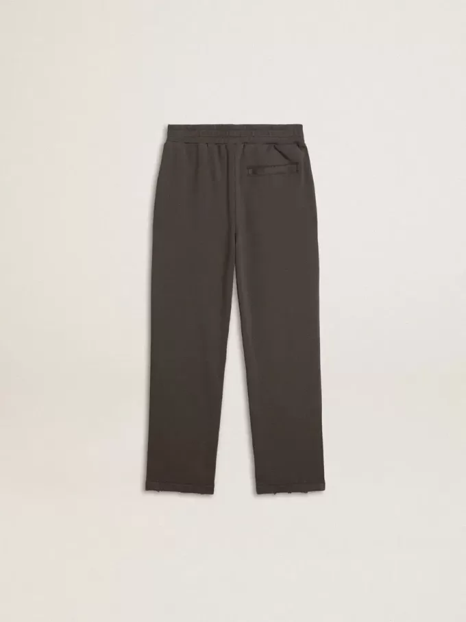 Pantaloni da jogging per bambini verde militare con ricami Pantaloni da jogging per bambini verde militare con ricami