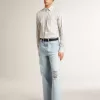 Pantaloni da uomo in denim effetto vissuto Pantaloni da uomo in denim effetto vissuto
