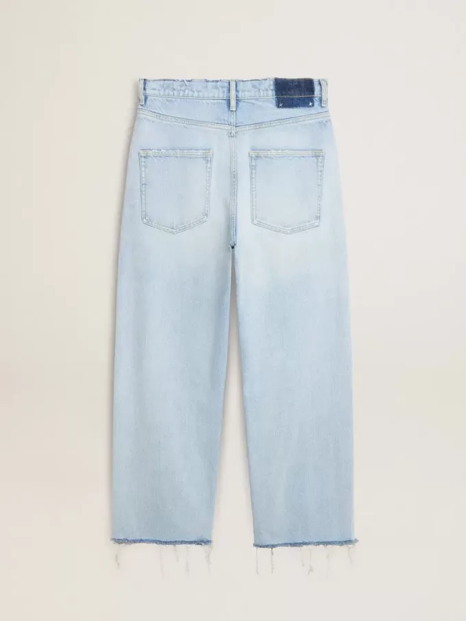 Pantaloni da uomo in denim effetto vissuto Pantaloni da uomo in denim effetto vissuto