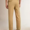 Pantaloni da uomo in gabardine di lana color sabbia