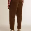 Pantaloni da uomo in velluto a coste color oliva scuro Pantaloni da uomo in velluto a coste color oliva scuro