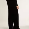 Pantaloni da uomo neri effetto velluto Pantaloni da uomo neri effetto velluto