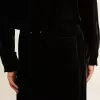 Pantaloni da uomo neri effetto velluto Pantaloni da uomo neri effetto velluto