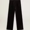 Pantaloni da uomo neri effetto velluto Pantaloni da uomo neri effetto velluto