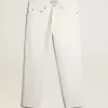 Pantaloni in denim bianco da uomo