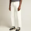 Pantaloni in denim bianco da uomo