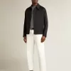Pantaloni in denim bianco da uomo
