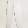 Pantaloni in denim bianco da uomo