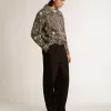 Pantaloni in misto lana e viscosa neri Pantaloni in misto lana e viscosa neri