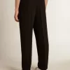 Pantaloni in misto lana e viscosa neri Pantaloni in misto lana e viscosa neri